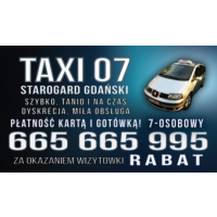 Taxi Starogard Gdański Karta Gotówka (665-665-995), Starogard Gdański