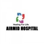 Airmid hospital, delhi, logo