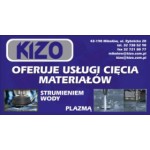 KIZO Sp. z o.o. Cięcie strumieniem wody i plazmą, Mikołów, Logo