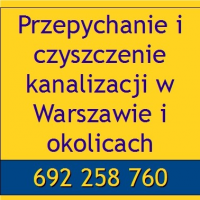 Przepychanie i czyszczenie kanalizacji Warszawa i okolice, Warszawa