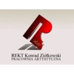REKT Konrad Ziółkowski Kamieniarstwo Rzeźbiarstwo Projektowanie, Wiązów, logo