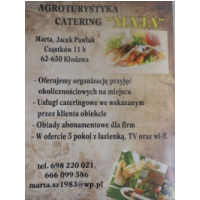 Agroturystyka-Catering Maja, Kłodawa
