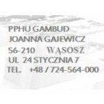 PPHU GAMBUD JOANNA GAJEWICZ, Wąsosz, Logo