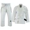 Malino Professional Brazilian Jiu Jitsu Kimono White, Pearl Weave 550Gsm, Trousers 10oz Ripstop