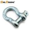 Carbon Steel Open Forged Hot Dip Anchor Chain 100t Bow Shackles For Steel Wire