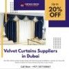 Buy top-quality velvet curtains from Curtain Center in Dubai