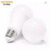 WOOJONG white led lampmanual button residential plastic+aluminum+pc led light bulb