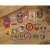 Embroidered Badges with Merrowed Border