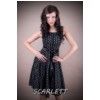 Sukienka czarne groszki roz 36 38 40 42 model nr 105 scarlett