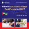 How to attest marriage certificate in UAE?